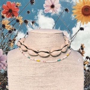 Cowrie Puka shell necklace